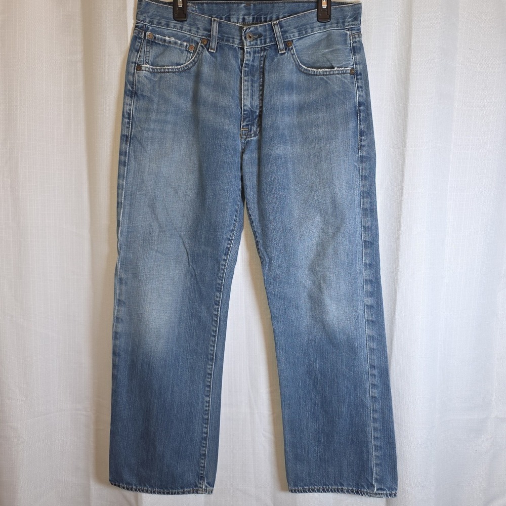 Men's Polo Ralph Lauren Denim Goods Medium Wash Blue Jeans Sz 33 x 30 RL‎ patch